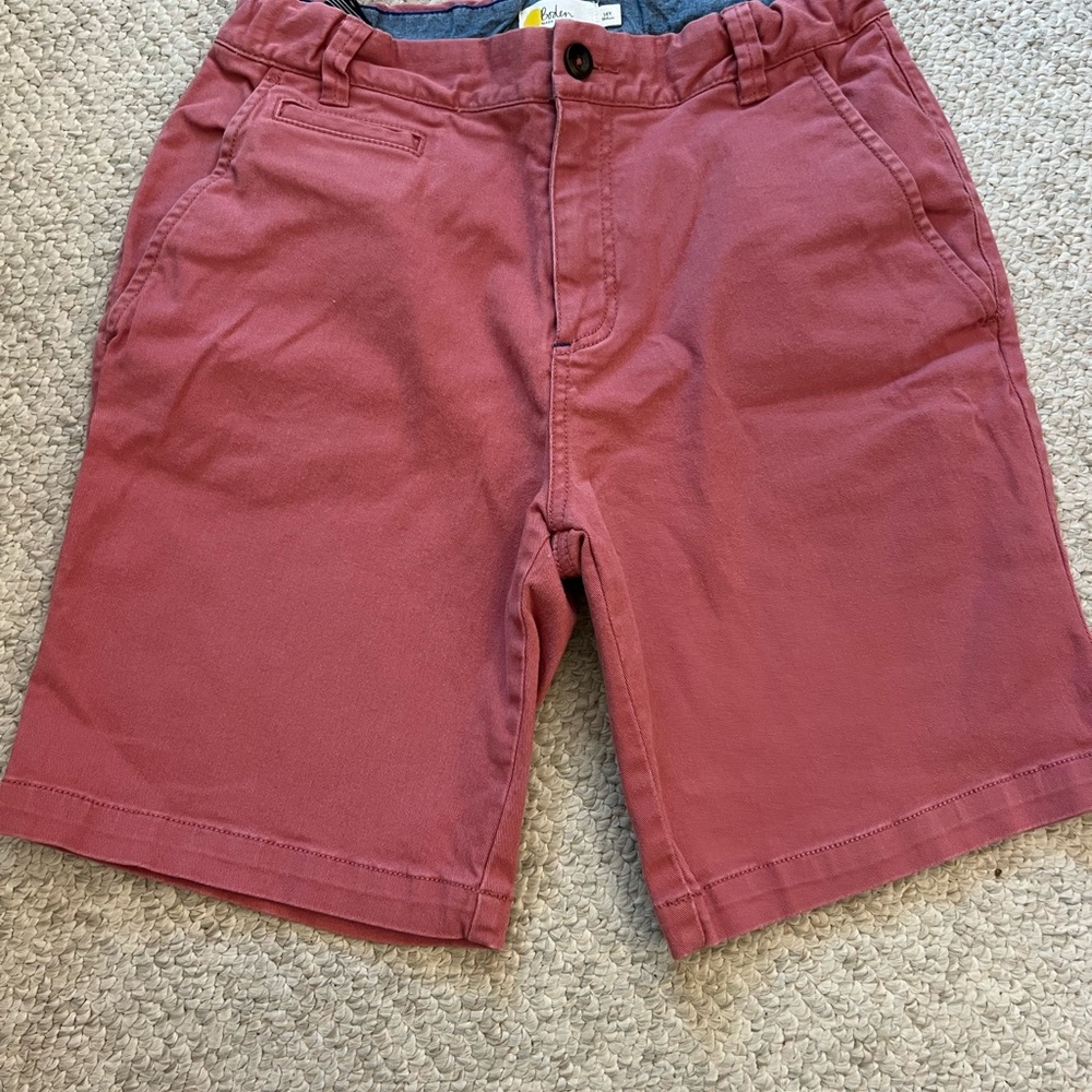 Mini Boden Boy Red Shorts